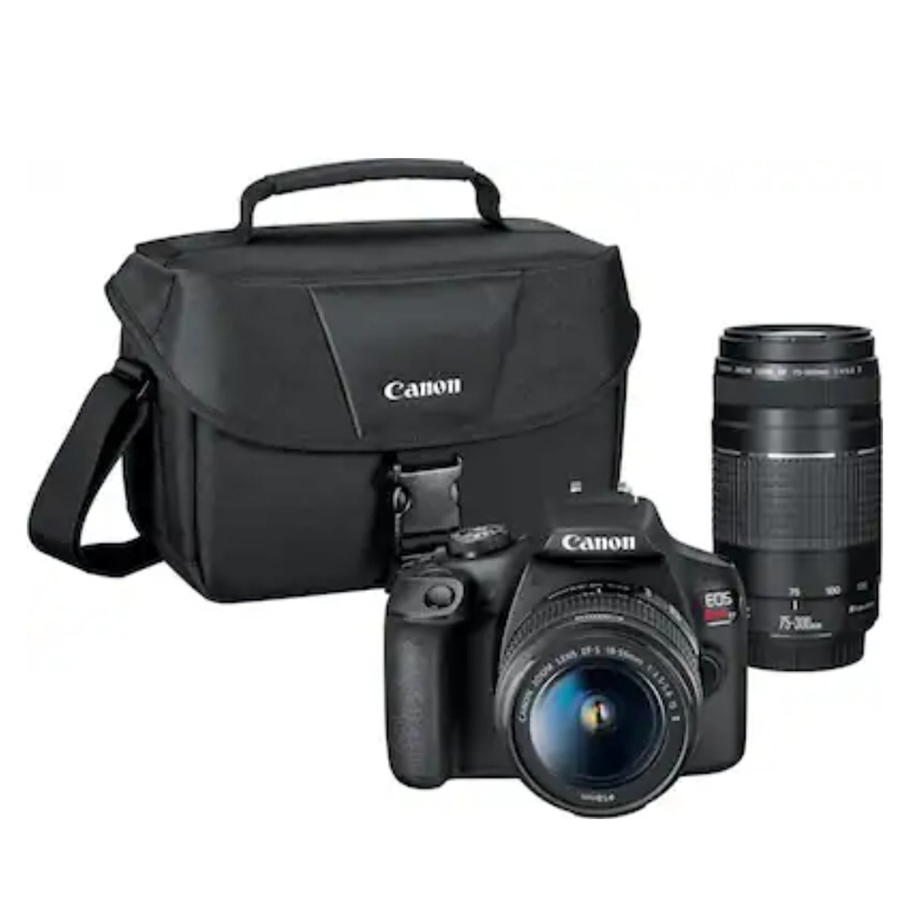 Canon Black Digital Camera Set with Lens and Case